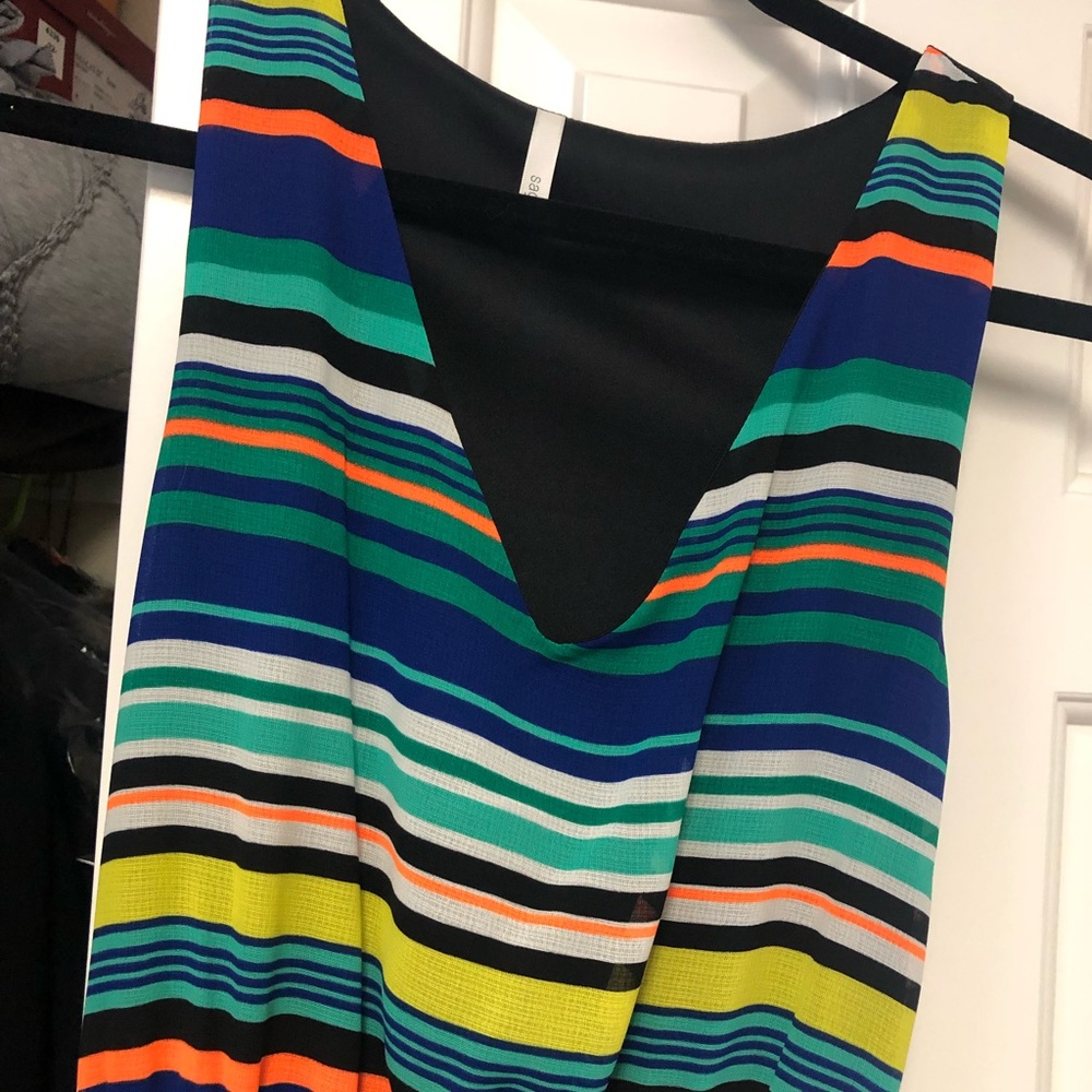 Colorful striped dress